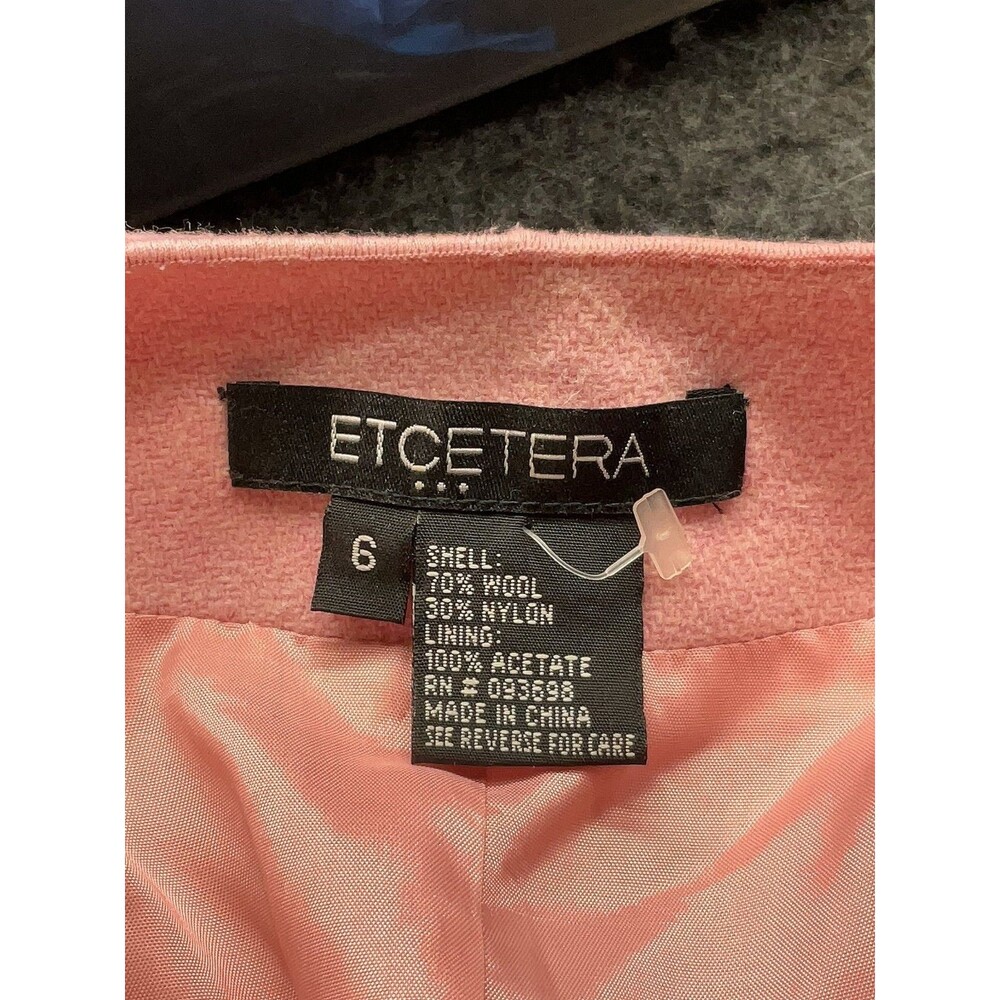 🌸 Pink Tie-Front Etctera Blazer – Size 6 – Feminine Belted Waist, Fully Lined - Picture 3 of 12